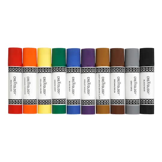 Primary 10 Color Kid&#x27;s Paint Sticks by Creatology&#x2122;